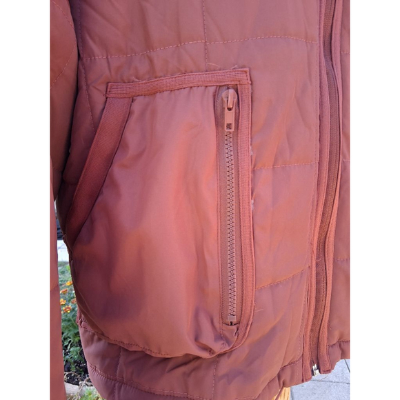 POL Rust Quilted Puffer Jacket Size L EUC - Picture 5 of 16